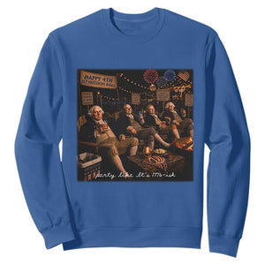 Party Like It Is 1776 Founding Father Sweatshirt Funny 4th of July Meme