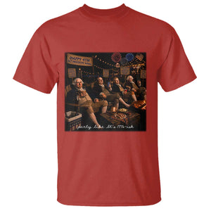 Party Like It Is 1776 Founding Father T Shirt Funny 4th of July Meme
