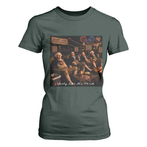 Party Like It Is 1776 Founding Father T Shirt For Women Funny 4th of July Meme