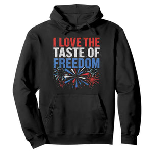 I Love The Taste Of Freedom Funny 4th of July Couple Matching Hoodie US Fireworks