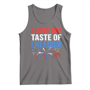 I Love The Taste Of Freedom Funny 4th of July Couple Matching Tank Top US Fireworks