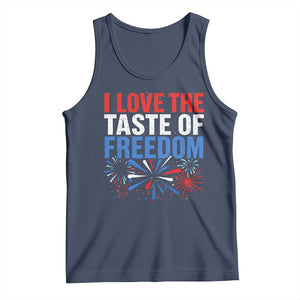 I Love The Taste Of Freedom Funny 4th of July Couple Matching Tank Top US Fireworks