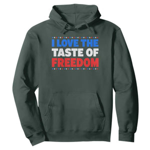 I Love The Taste Of Freedom Funny 4th of July Couple Matching Hoodie