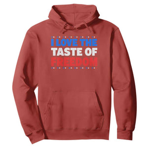 I Love The Taste Of Freedom Funny 4th of July Couple Matching Hoodie