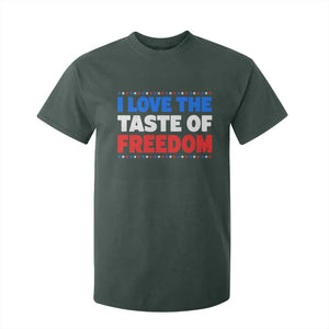 I Love The Taste Of Freedom Funny 4th of July Couple Matching T Shirt For Kid