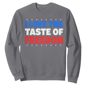 I Love The Taste Of Freedom Funny 4th of July Couple Matching Sweatshirt