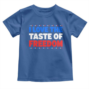I Love The Taste Of Freedom Funny 4th of July Couple Matching Toddler T Shirt
