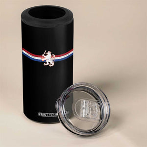 Nederland Dutch Republic Lion Vintage Holland Flag 4 in 1 Can Cooler Tumbler
