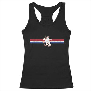 Nederland Dutch Republic Lion Vintage Holland Flag Racerback Tank Top