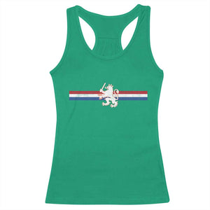 Nederland Dutch Republic Lion Vintage Holland Flag Racerback Tank Top