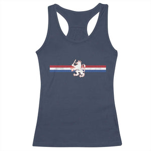 Nederland Dutch Republic Lion Vintage Holland Flag Racerback Tank Top
