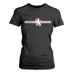 Nederland Dutch Republic Lion Vintage Holland Flag T Shirt For Women
