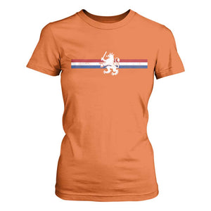 Nederland Dutch Republic Lion Vintage Holland Flag T Shirt For Women