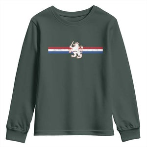 Nederland Dutch Republic Lion Vintage Holland Flag Youth Sweatshirt