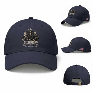 Rushmore 250th Birthday Tour Baseball Cap Funny Presidents Rockstar Music