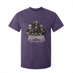 Rushmore 250th Birthday Tour T Shirt For Kid Funny Presidents Rockstar Music