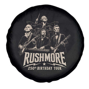 Rushmore 250th Birthday Tour Spare Tire Cover Funny Presidents Rockstar Music