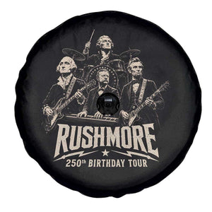 Rushmore 250th Birthday Tour Spare Tire Cover Funny Presidents Rockstar Music