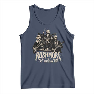 Rushmore 250th Birthday Tour Tank Top Funny Presidents Rockstar Music