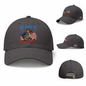 Hey Where The White Women At 4th of July Meme 70s Movie Baseball Cap