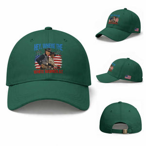 Hey Where The White Women At 4th of July Meme 70s Movie Baseball Cap