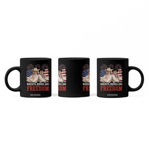 Biscuits Whores And Freedom Funny Western Cowboy 4th of July Coffee Mug
