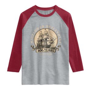 Mayflower Descendant Raglan Shirt 406 Years Pilgrim Fathers Thanksgiving History