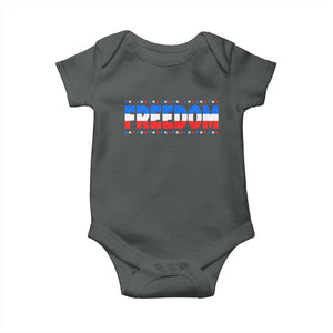Freedom Funny 4th of July Couple Matching Baby Onesie