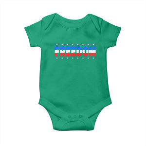 Freedom Funny 4th of July Couple Matching Baby Onesie
