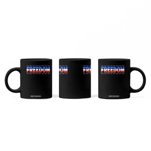 Freedom Funny 4th of July Couple Matching Coffee Mug