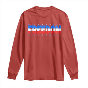 Freedom Funny 4th of July Couple Matching Long Sleeve Shirt