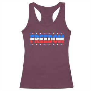 Freedom Funny 4th of July Couple Matching Racerback Tank Top