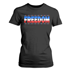 Freedom Funny 4th of July Couple Matching T Shirt For Women