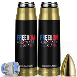 Freedom Funny 4th of July Couple Matching Bullet Tumbler US Fireworks