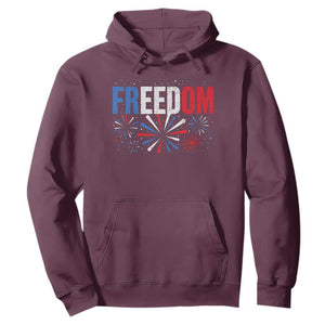 Freedom Funny 4th of July Couple Matching Hoodie US Fireworks