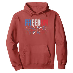 Freedom Funny 4th of July Couple Matching Hoodie US Fireworks