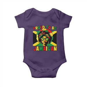 Proud To Be Jamaican Baby Onesie Jamaica Pride Flag Girl Sunglasses TS11 Purple Print Your Wear