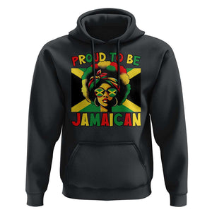 Proud To Be Jamaican Hoodie Jamaica Pride Flag Girl Sunglasses TS11 Black Print Your Wear