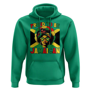 Proud To Be Jamaican Hoodie Jamaica Pride Flag Girl Sunglasses TS11 Irish Green Print Your Wear