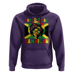 Proud To Be Jamaican Hoodie Jamaica Pride Flag Girl Sunglasses TS11 Purple Print Your Wear