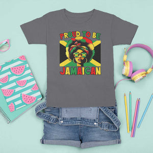 Proud To Be Jamaican T Shirt For Kid Jamaica Pride Flag Girl Sunglasses TS11 Charcoal Print Your Wear