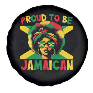 Proud To Be Jamaican Spare Tire Cover Jamaica Pride Flag Girl Sunglasses TS11 Print Your Wear