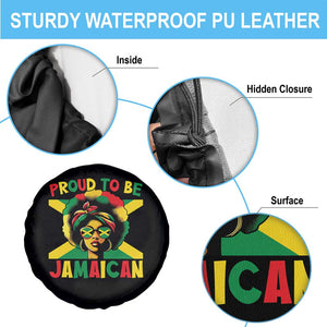 Proud To Be Jamaican Spare Tire Cover Jamaica Pride Flag Girl Sunglasses TS11 Print Your Wear