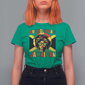 Proud To Be Jamaican T Shirt For Women Jamaica Pride Flag Girl Sunglasses TS11 Irish Green Print Your Wear