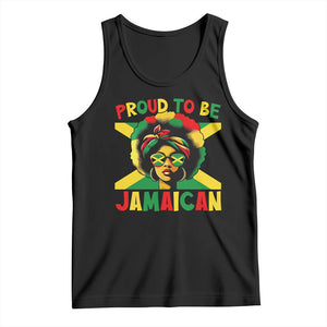 Proud To Be Jamaican Tank Top Jamaica Pride Flag Girl Sunglasses TS11 Black Print Your Wear