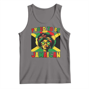 Proud To Be Jamaican Tank Top Jamaica Pride Flag Girl Sunglasses TS11 Deep Heather Print Your Wear