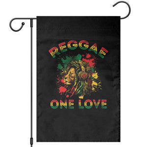 Reggae One Love Garden Flag Rasta Music Jamaican Pride Headphones Lion TS11 Black Print Your Wear