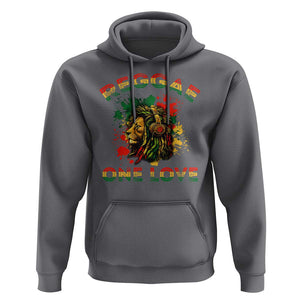 Reggae One Love Hoodie Rasta Music Jamaican Pride Headphones Lion TS11 Charcoal Print Your Wear
