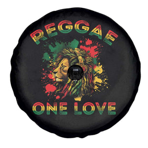 Reggae One Love Spare Tire Cover Rasta Music Jamaican Pride Headphones Lion TS11 Print Your Wear