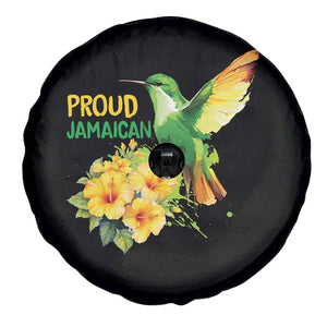 Proud Jamaican Spare Tire Cover Jamaica Flag Hummingbird Hibiscus TS11 Print Your Wear